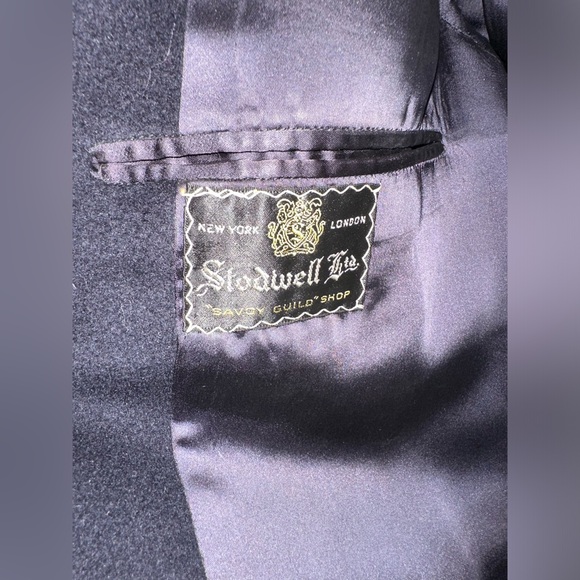 1950s Golden Lancer Black Cashmere Coat - Picture 3 of 8